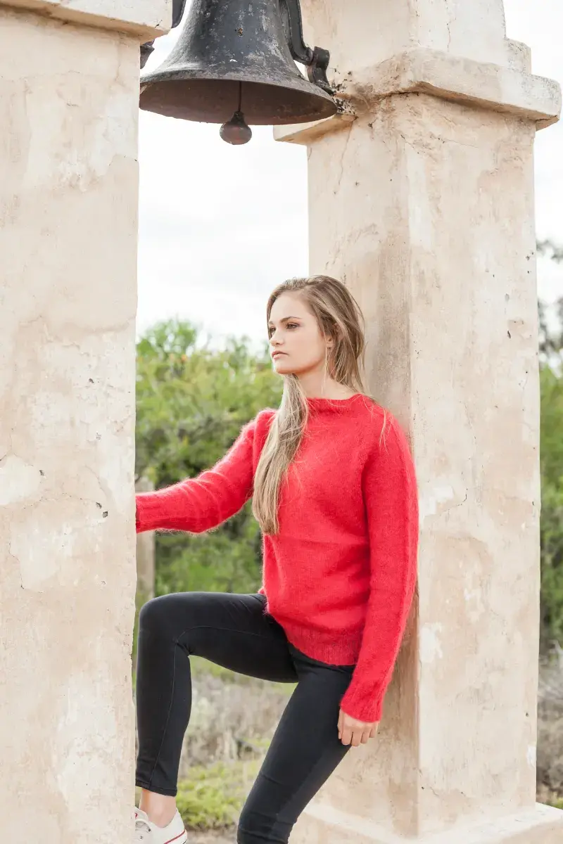 Pullover with Lace Insert